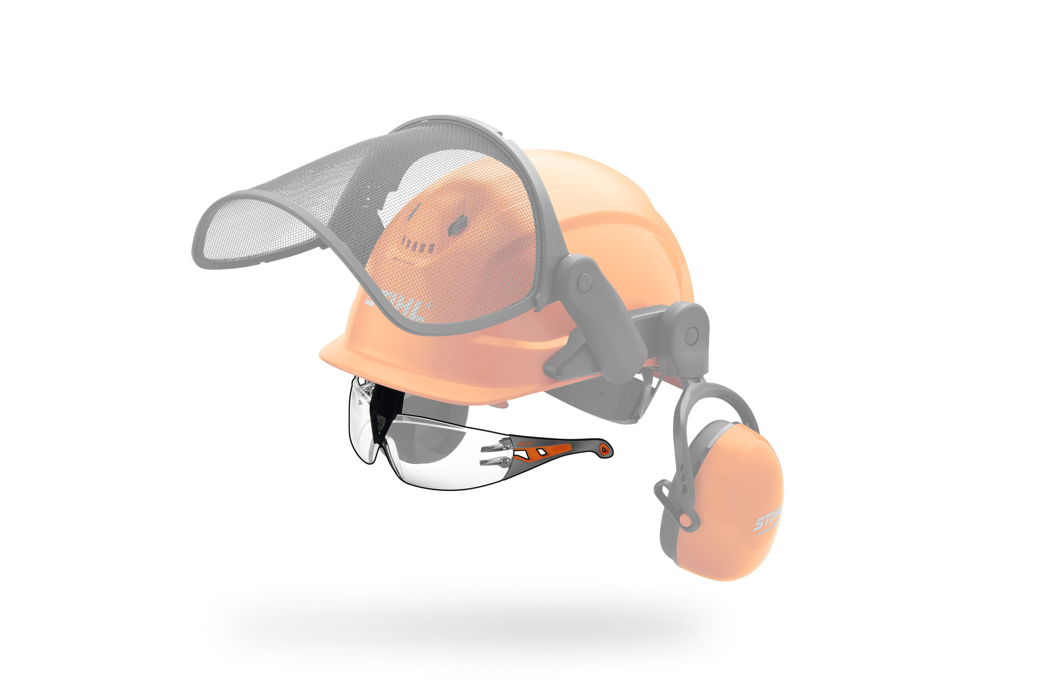 Attachable safety glasses