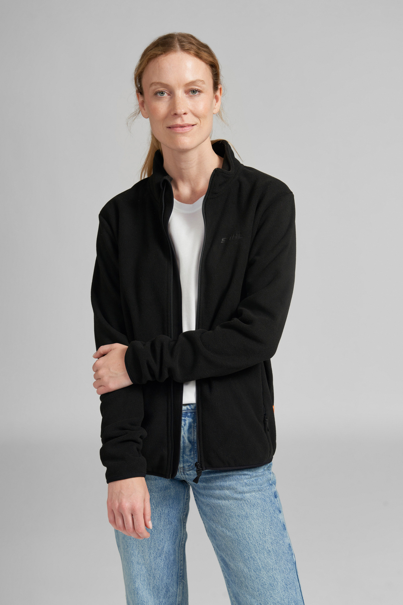 Black STIHL fleece jacket