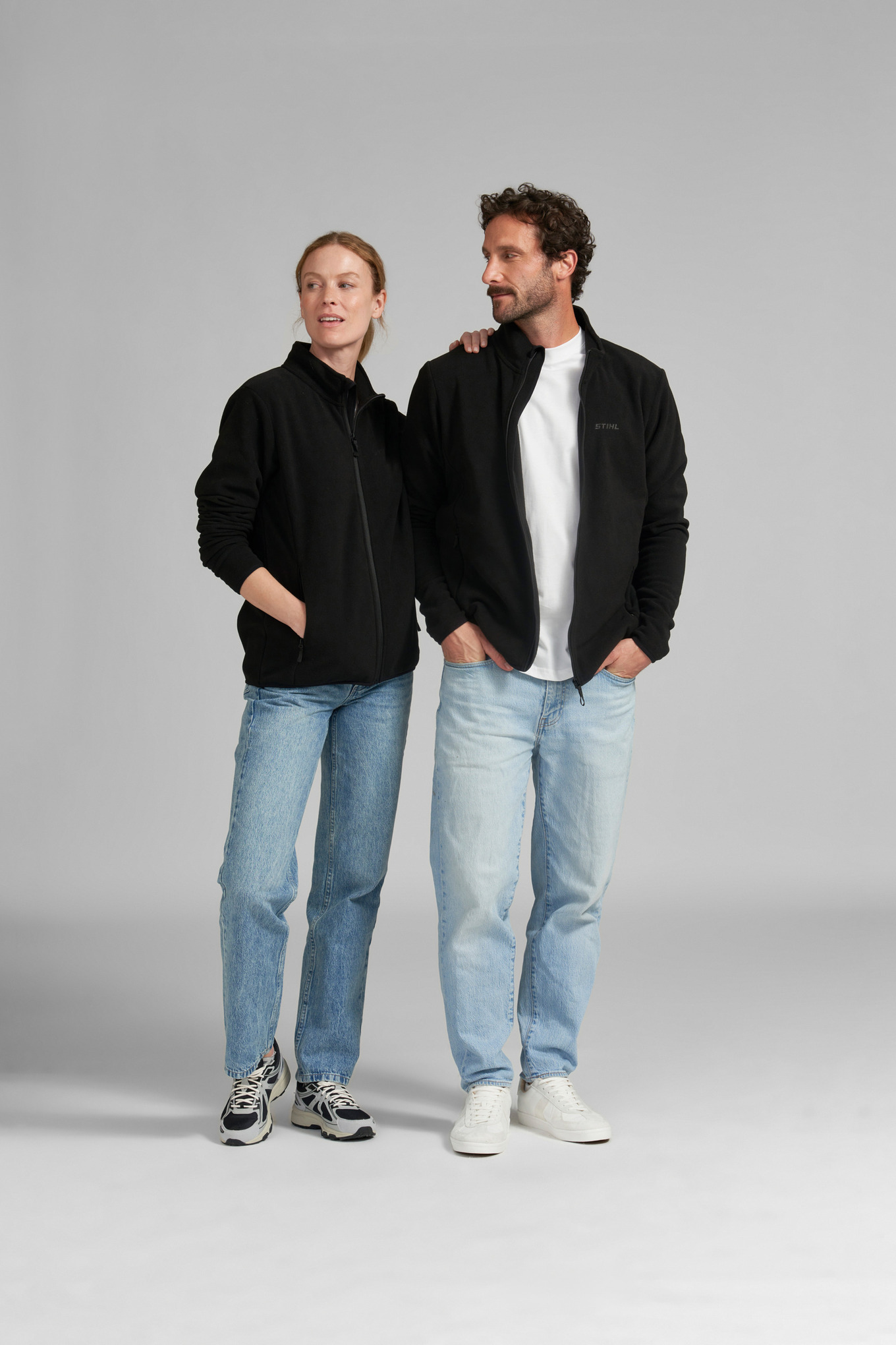 Black STIHL fleece jacket