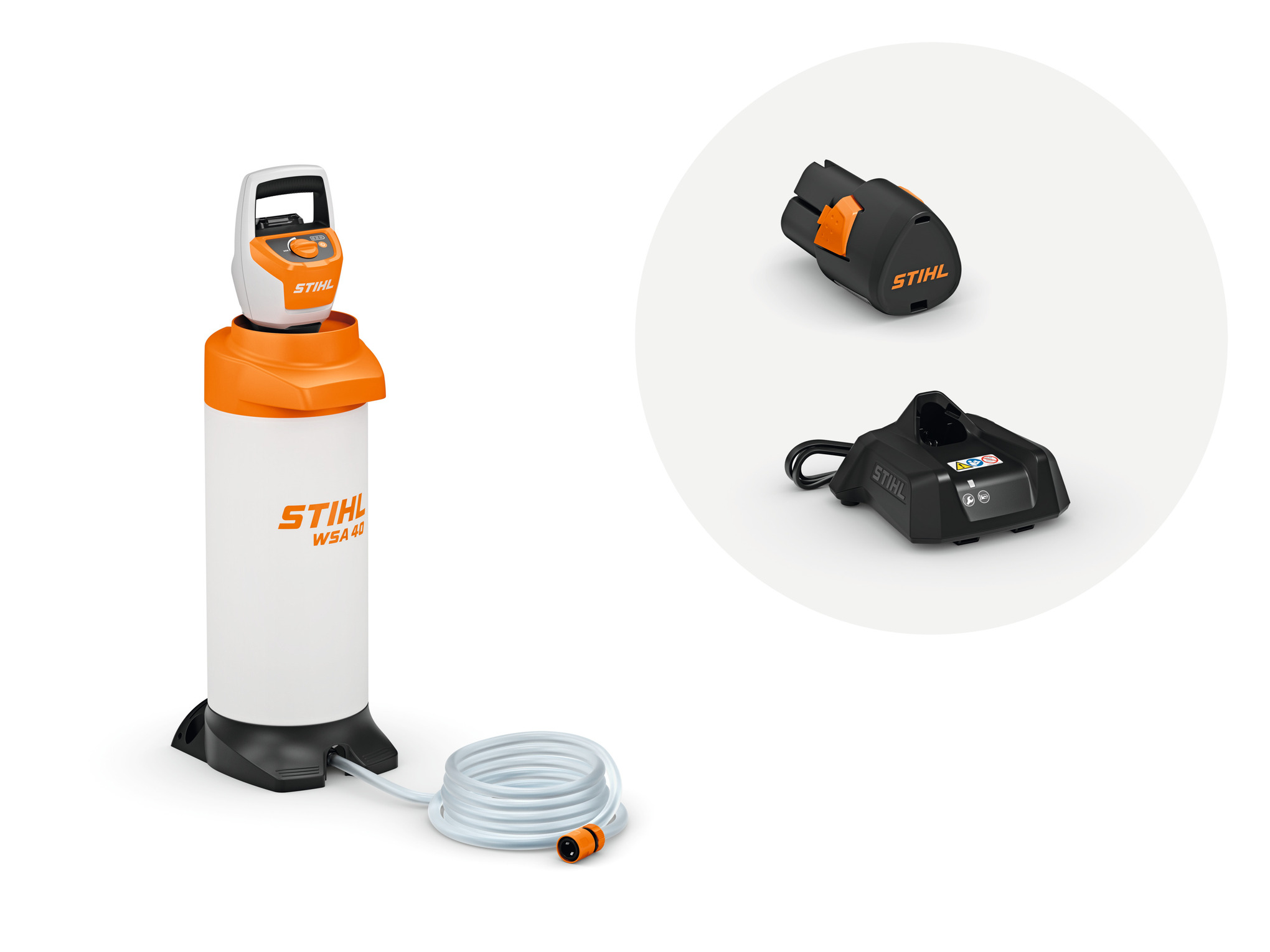 WSA 40 Cordless Pressurised Water Container with AS 2 battery and AL 1 charger