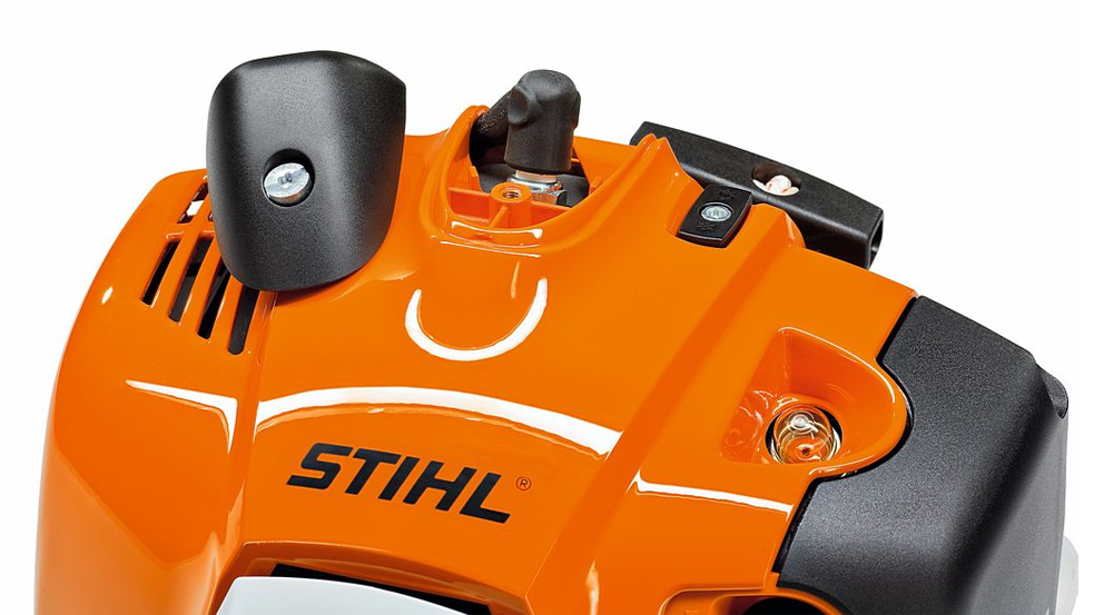 Spark plug in a brushcutter
