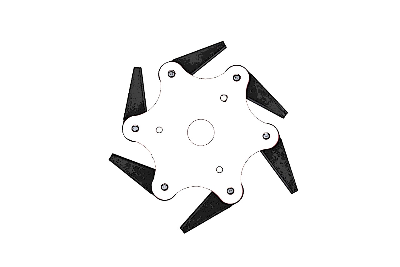 Example of a multi-part cutting attachment