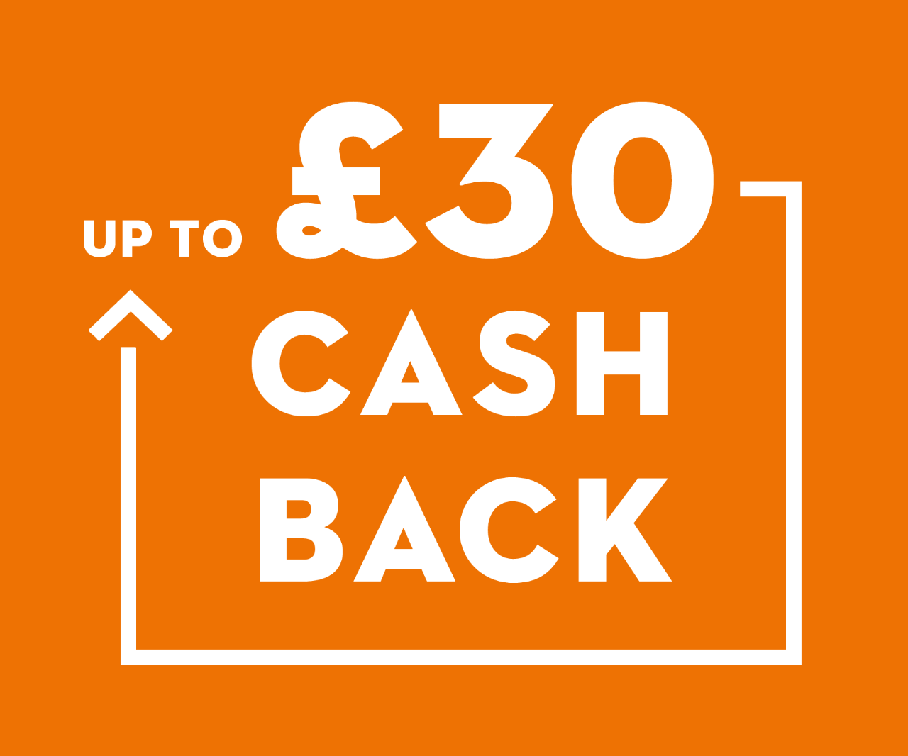 Cashback logo up to £30