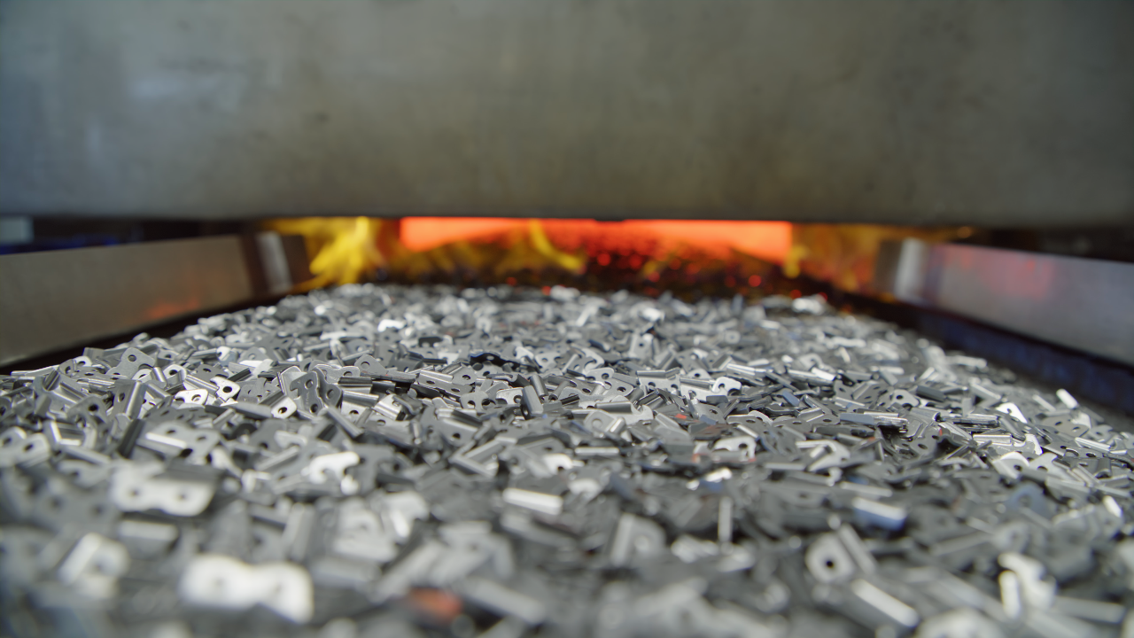 Chain components during hardening