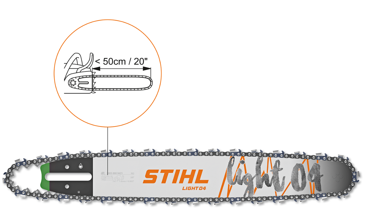 Guide bar length