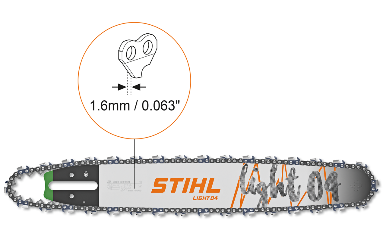 Guide bar length